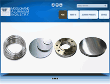 Tablet Screenshot of moolchandaluminium.com